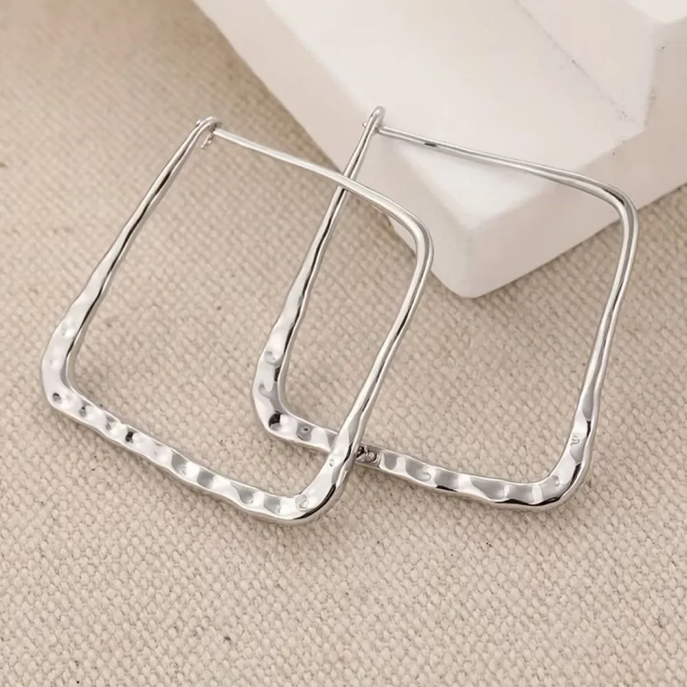 Square Hoop Earrings #2388